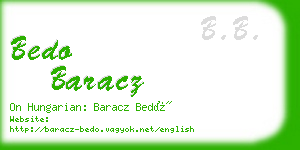 bedo baracz business card